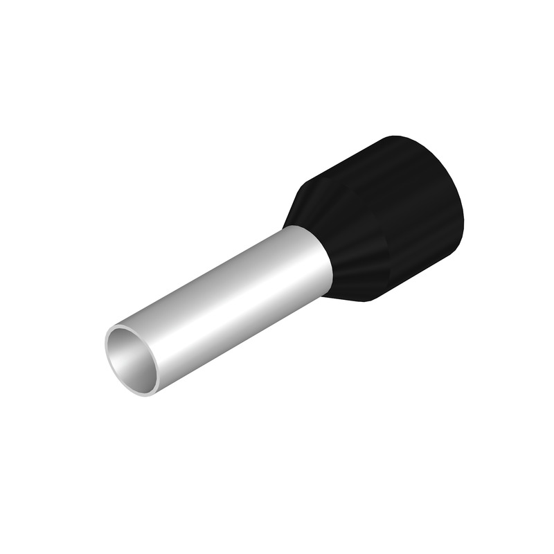 Miniatuur van Weidmüller adereindhuls geïsoleerd 6mm2 hulslengte 12mm zwart - per 100 stuks (0533500000)