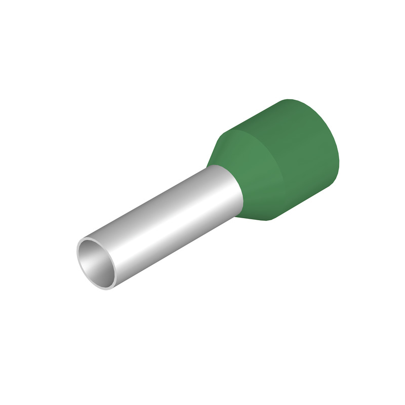 Miniatuur van Weidmüller adereindhuls geïsoleerd 6mm2 hulslengte 12mm groen - per 100 stuks (9021130000)