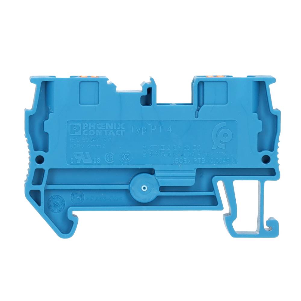 Miniatuur van Phoenix Contact rijgklem met push-in aansluiting 4 mm² - blauw (PT 4 BU)
