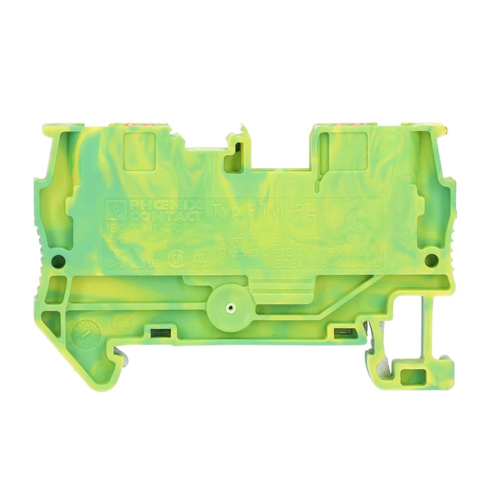 Miniatuur van Phoenix Contact rijgklem met push-in aansluiting 4 mm² - groen/geel (PT 4-PE)