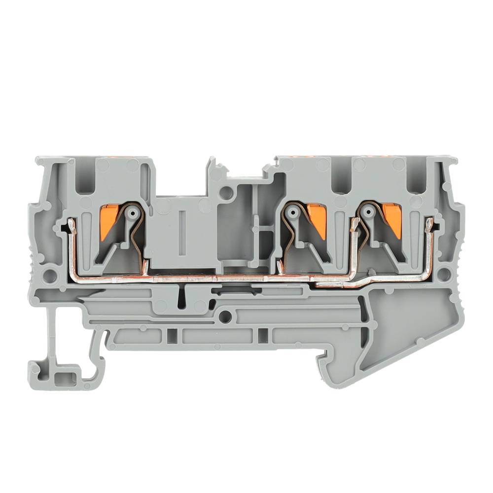 Miniatuur van Phoenix Contact twin rijgklem met push-in aansluiting 4 mm² - grijs (PT 4-TWIN)