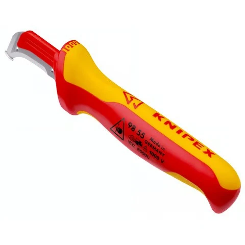 Miniatuur van KNIPEX kabelmes met glijschoen 180mm VDE (9855)