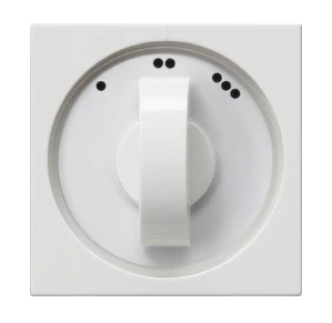 Miniatuur van Gira centraalplaat 3-standen schakelaar inzetplaat/knop - systeem 55 zuiver wit mat (066927)