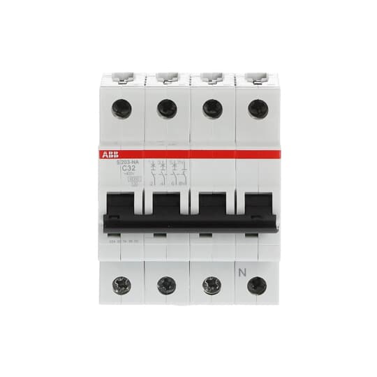 Miniatuur van ABB krachtgroep 3-polig+nul 32A C-kar (S203-C32NA)