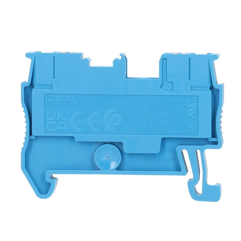 Miniatuur van Phoenix Contact rijgklem met push-in aansluiting 6 mm² - blauw (PT 6 BU)