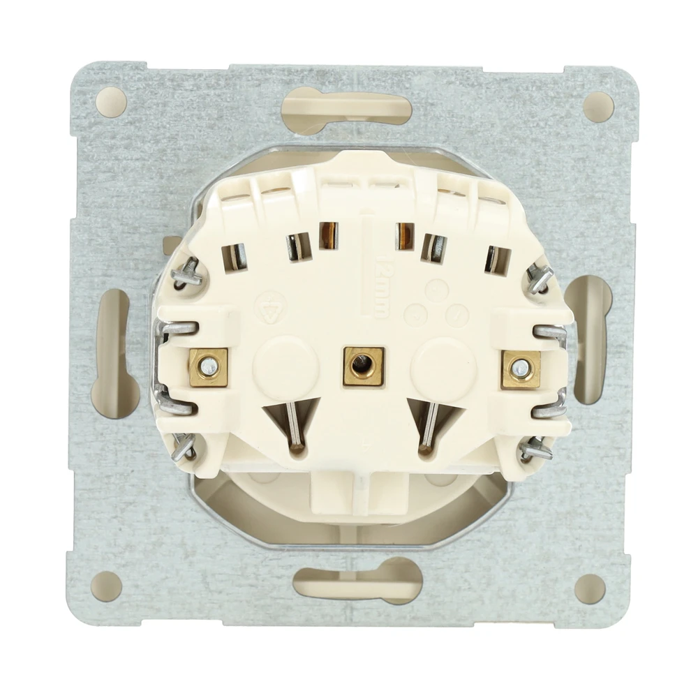 Miniatuur van PEHA stopcontact met penaarde en kinderbeveiliging - wit (B 80.6671 SI W)