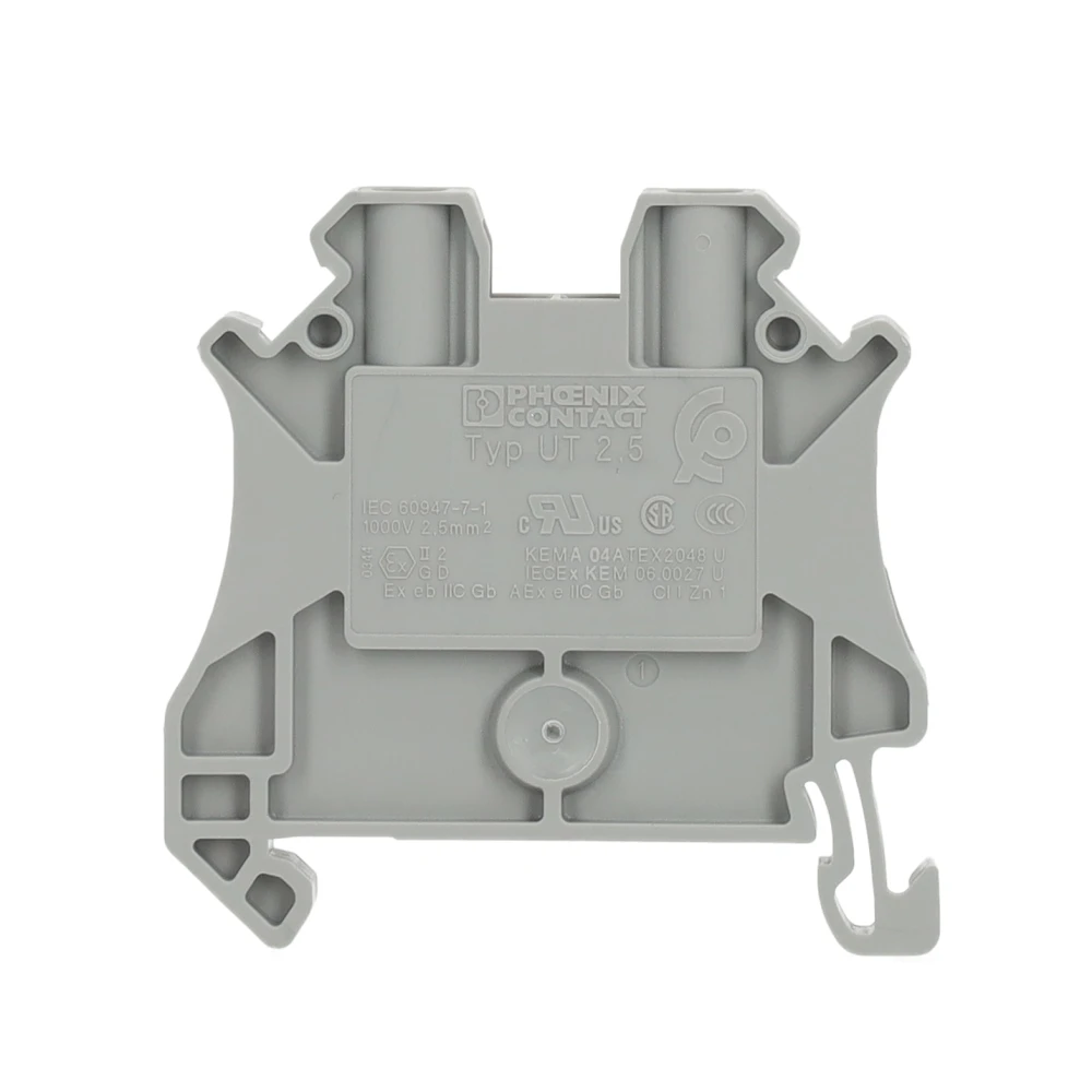 Miniatuur van Phoenix Contact rijgklem met schroefaansluiting 2,5 mm² - grijs (UT 2,5)
