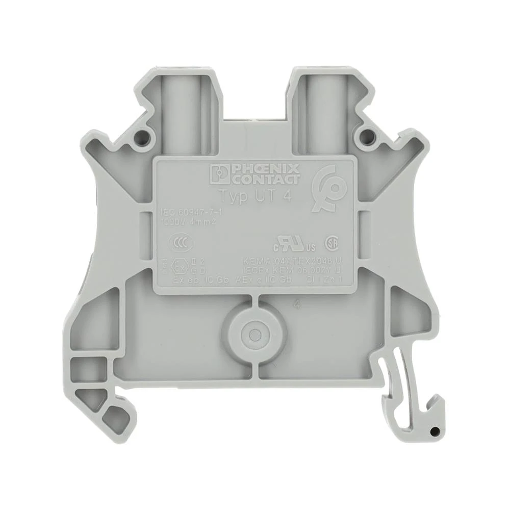 Miniatuur van Phoenix Contact rijgklem met schroefaansluiting 4 mm² - grijs (UT 4)