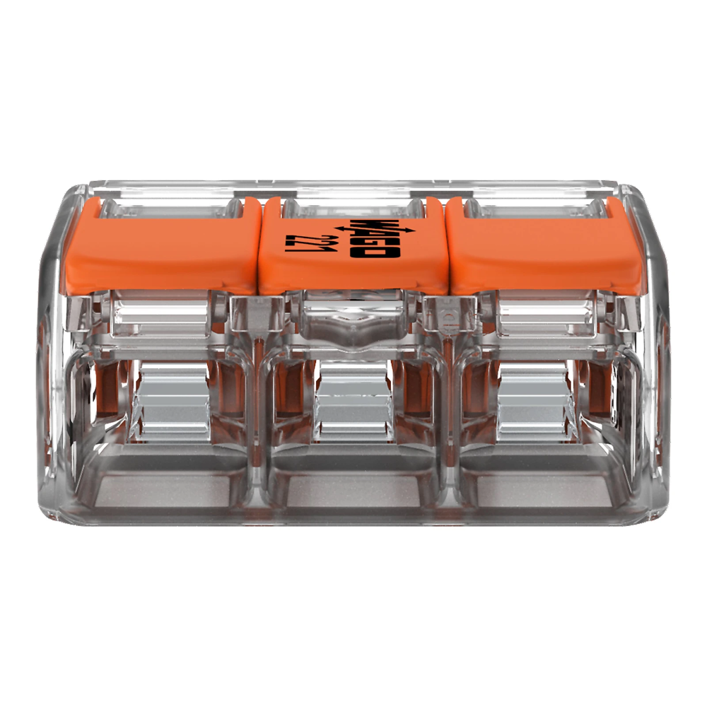 Miniatuur van Wago steekklem 3-voudig 4mm2 per 50 stuks (221-413)