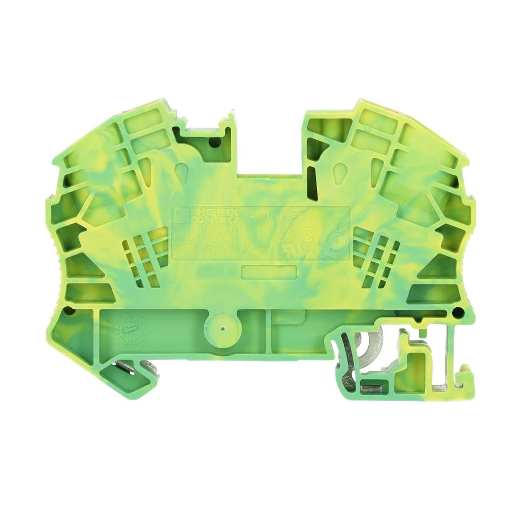 Miniatuur van Phoenix Contact rijgklem met push-in aansluiting 16 mm² - groen/geel (PT 16 N-PE)