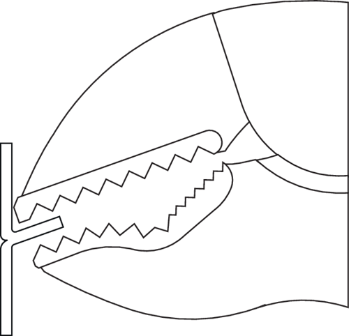 Miniatuur van GEDORE universele griptang Super137 gebogen bek 175mm (137 7)