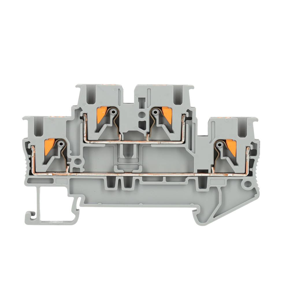 Miniatuur van Phoenix Contact twee-etage rijgklem met push-in aansluiting 4 mm² - grijs (PTTB 4)