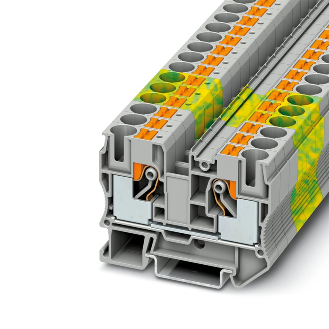 Miniatuur van Phoenix Contact rijgklem met push-in aansluiting 10 mm² - groen/geel (PT 10-PE)