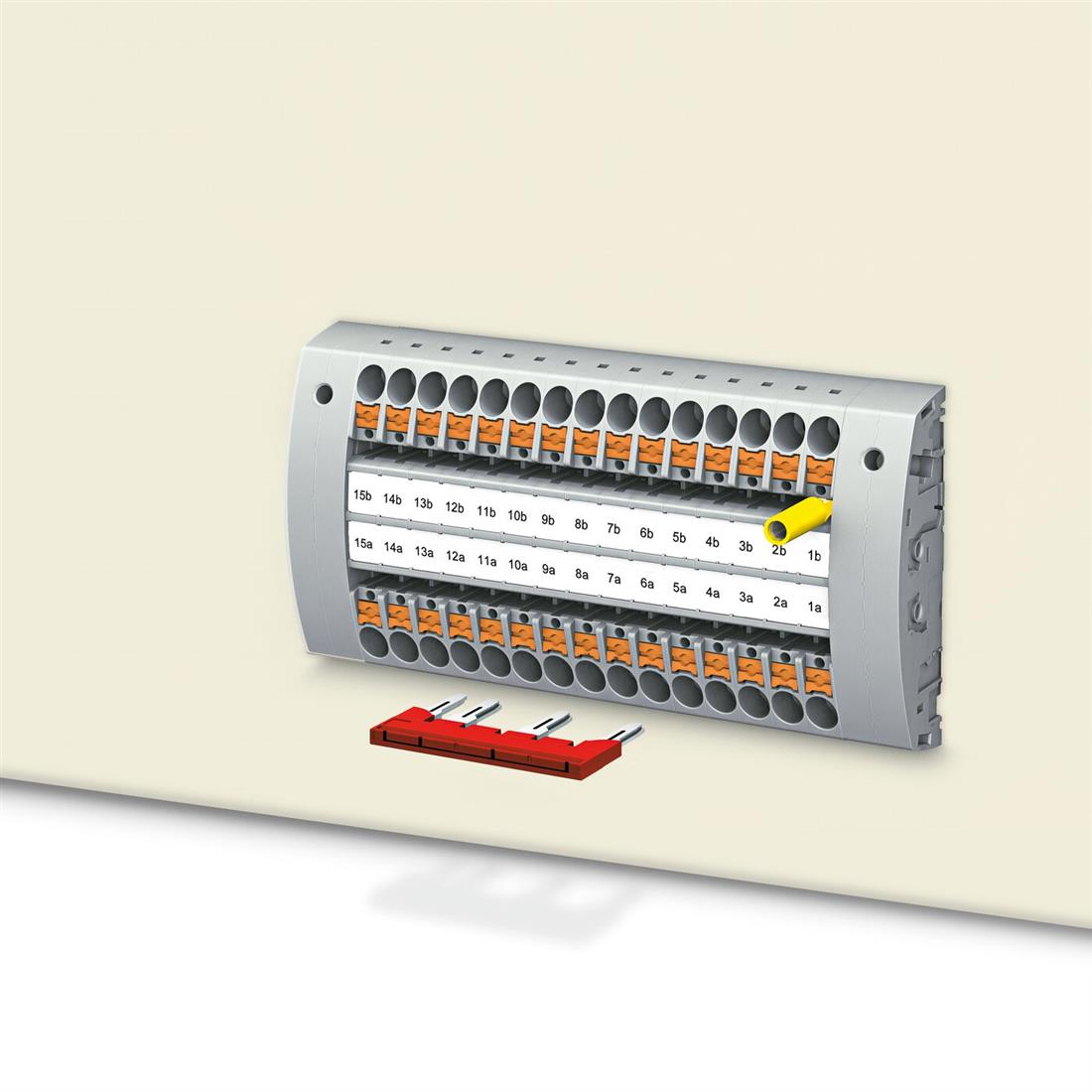 Miniatuur van Phoenix Contact doorverbindingsbrug voor rijgklem 2-polig 12 mm - rood (FBS 2-12) per 10 stuks