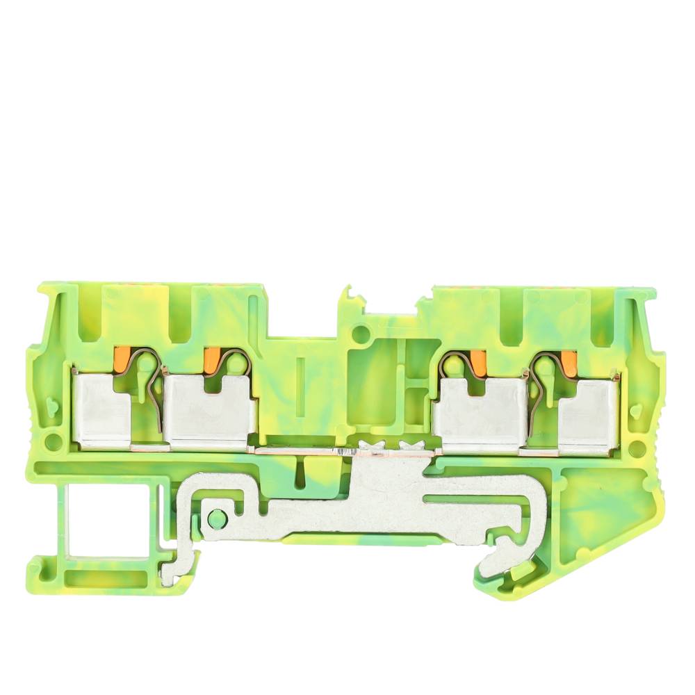 Miniatuur van Phoenix Contact rijgklem 4 klemposities met push-in aansluiting 2,5 mm² - groen/geel (PT 2,5-QUATTRO-PE)
