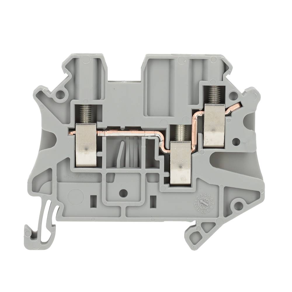 Miniatuur van Phoenix Contact rijgklem met schroefverbinding 2,5 mm² - grijs (UT 2,5-TWIN)