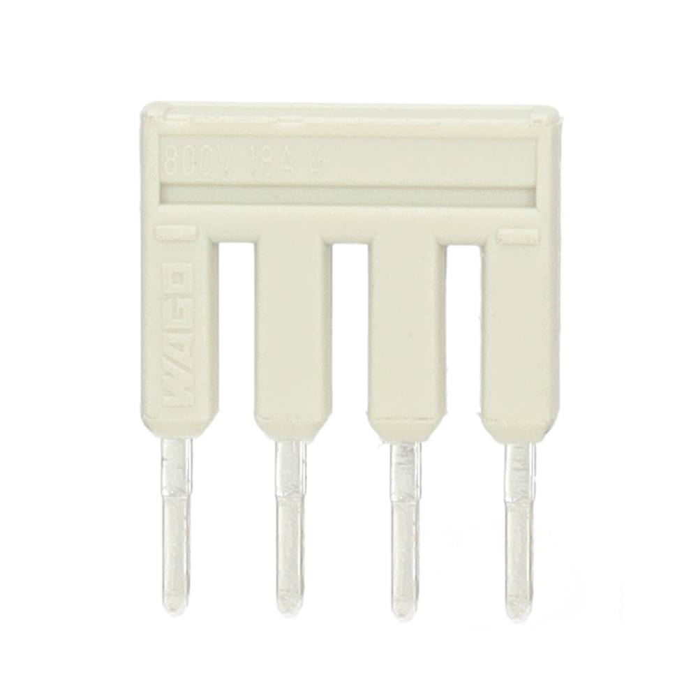 Miniatuur van Wago kambrug 4-voudig 18A rastermaat 4,2 mm grijs (2001-404)