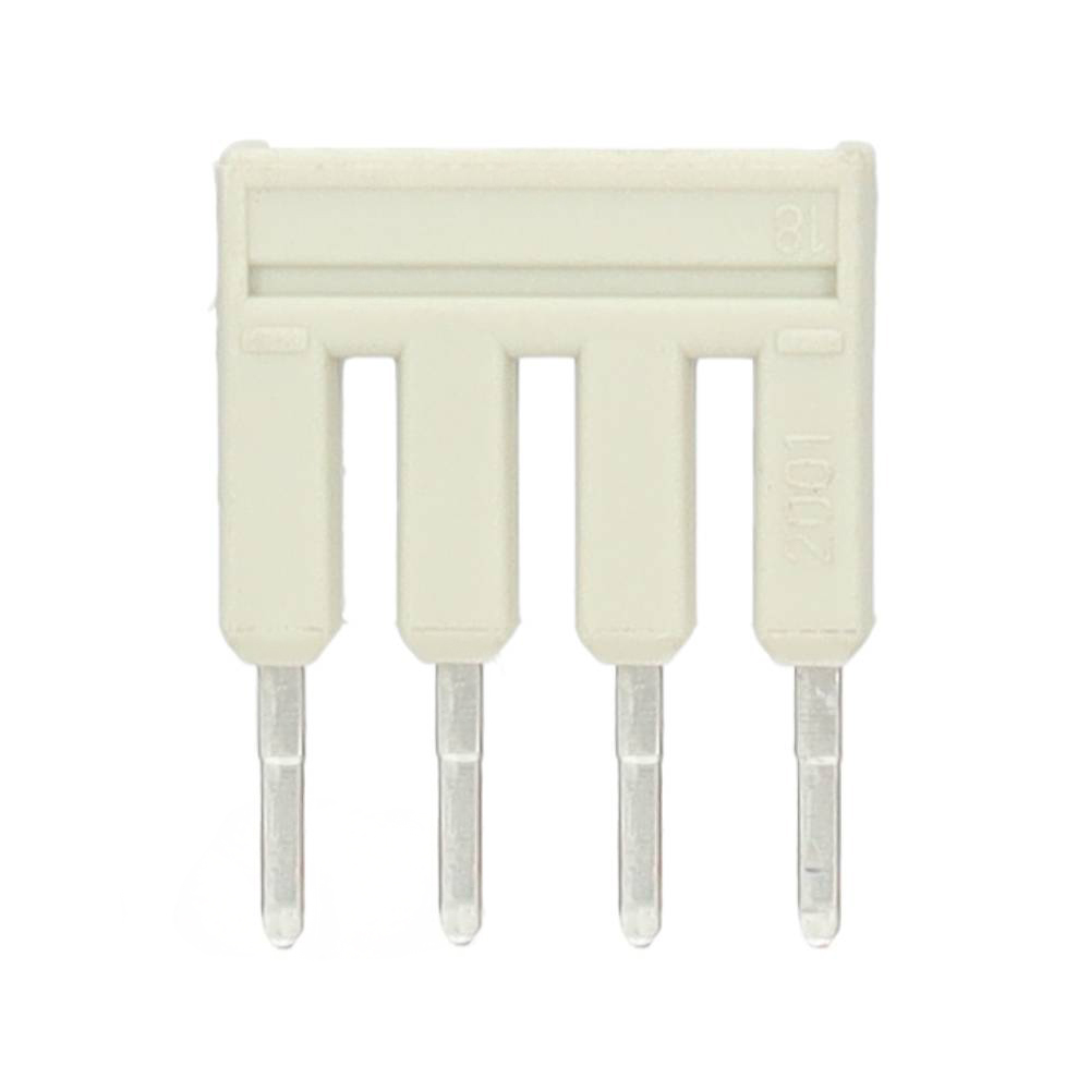 Miniatuur van Wago kambrug 4-voudig 18A rastermaat 4,2 mm grijs (2001-404)