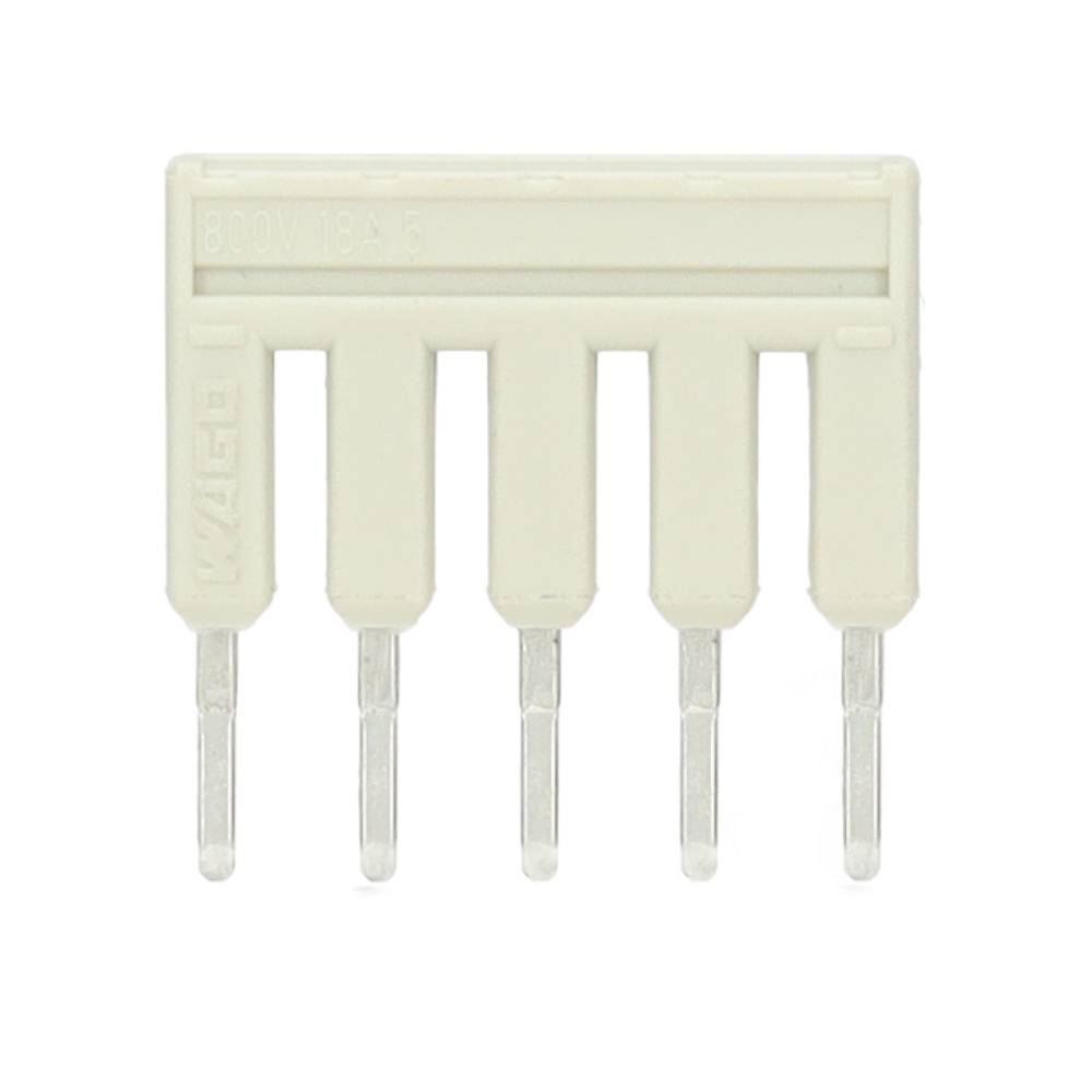 Miniatuur van Wago kambrug 5-voudig 18A rastermaat 4,2 mm grijs (2001-405)