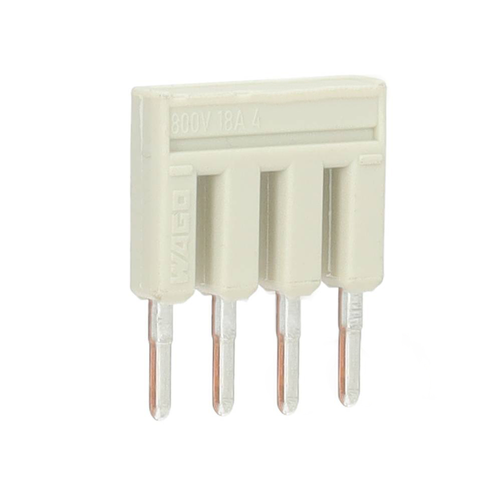 Miniatuur van Wago kambrug 4-voudig 25A rastermaat 5,2 mm grijs (2002-404)