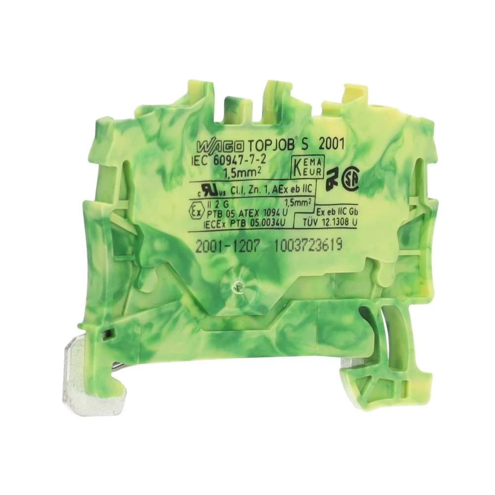 Miniatuur van Wago aardklem 2-draads 2,5 mm groen/geel (2002-1207)