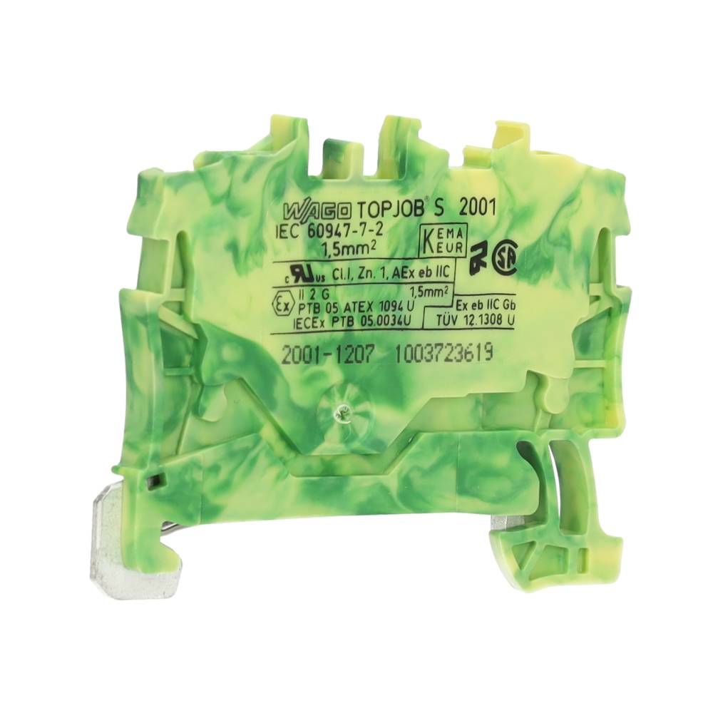 Miniatuur van Wago aardklem 2-draads 2,5 mm groen/geel (2002-1207)