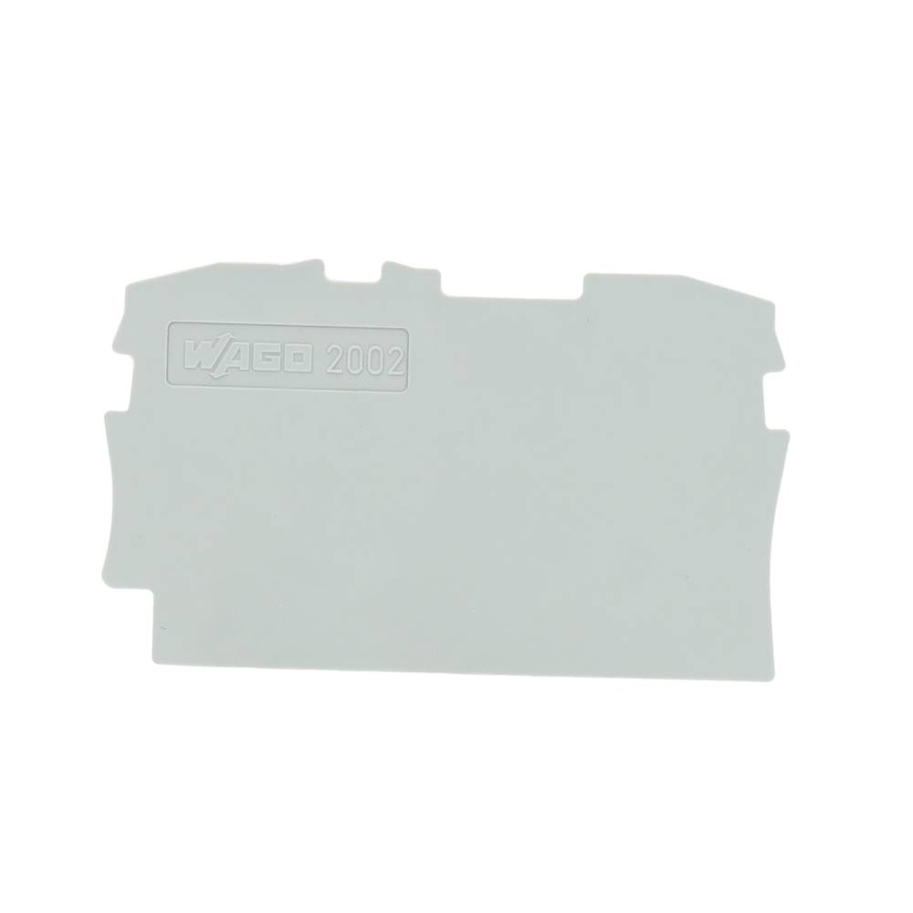 Miniatuur van Wago afsluit- en tussenplaat grijs (2002-1291)