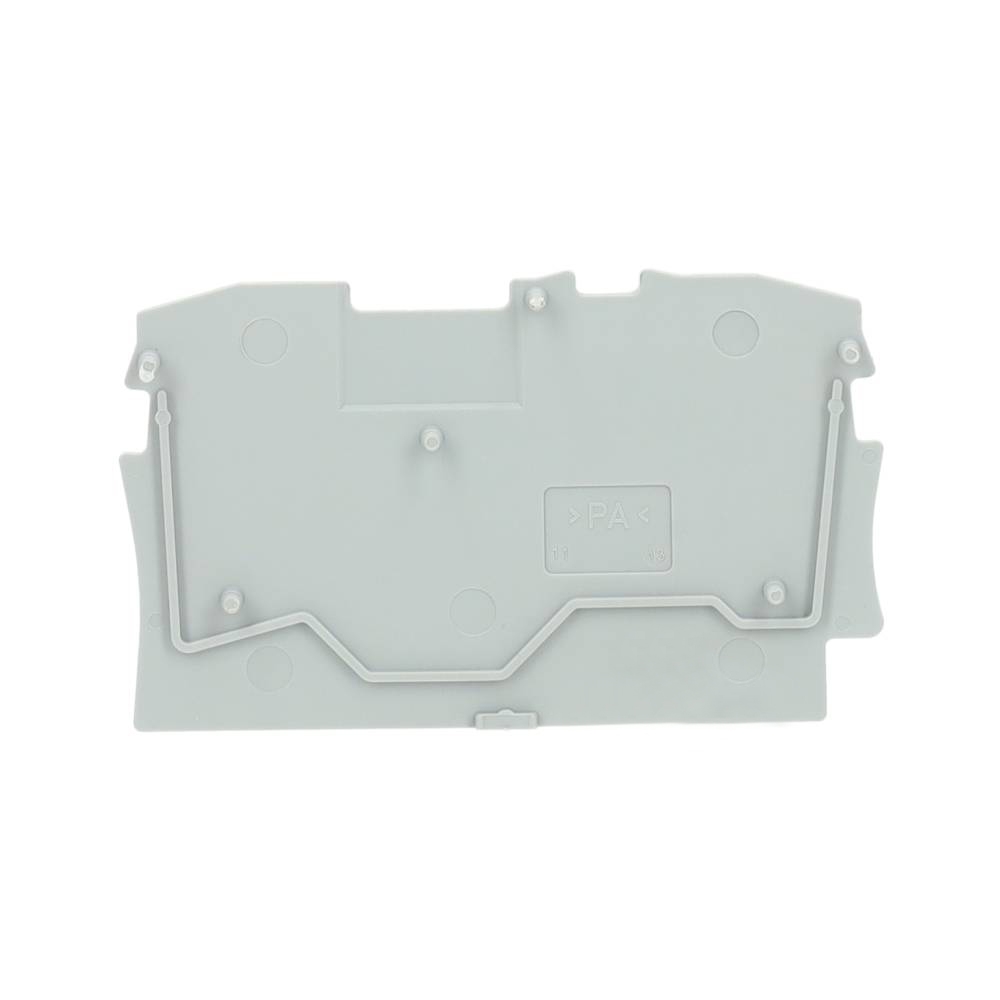 Miniatuur van Wago afsluit- en tussenplaat grijs (2002-1291)