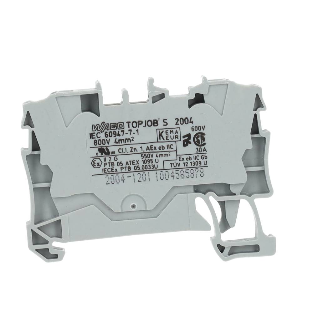 Miniatuur van Wago rijgklem 2-draads 4mm2 - grijs (1020100000)