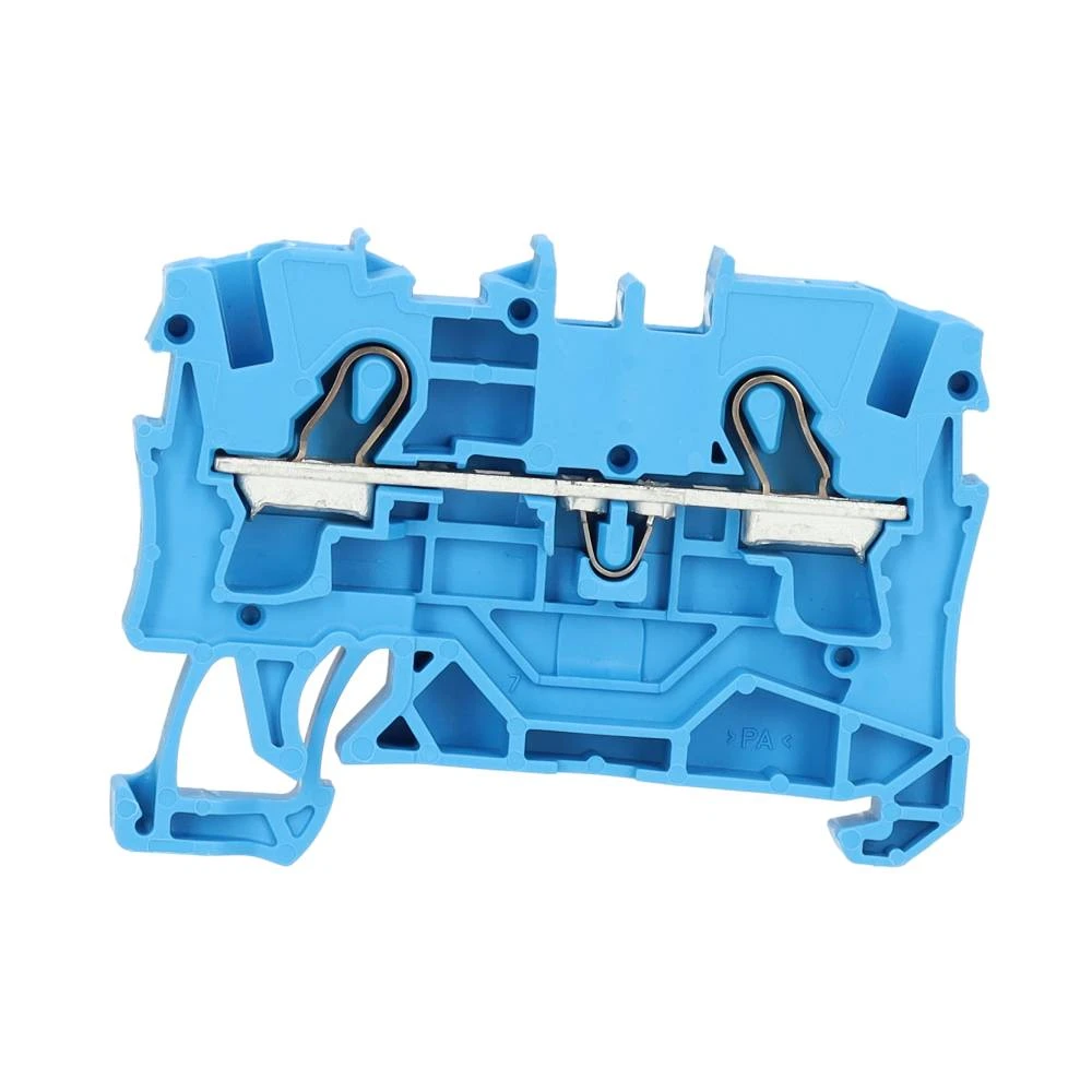 Miniatuur van Wago rijgklem 2-draads 4 mm blauw (2004-1204)