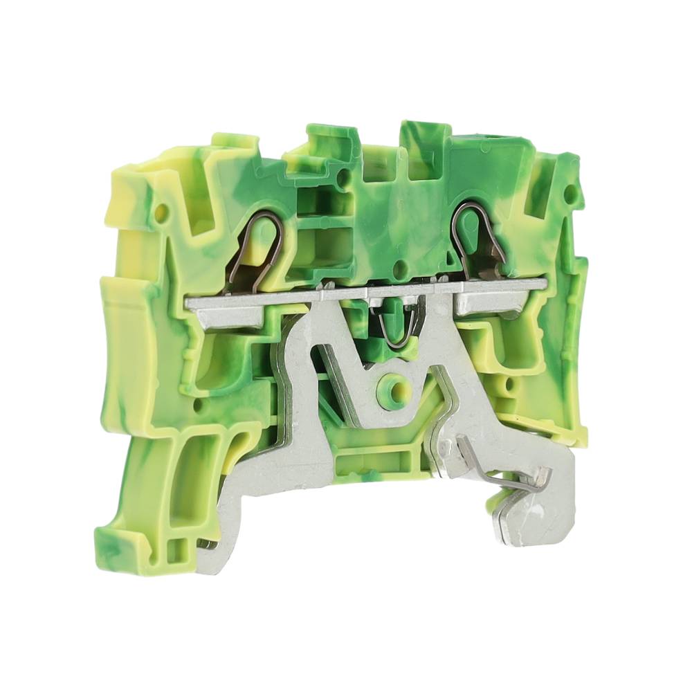 Miniatuur van Wago aardklem 2-draads 4 mm groen/geel (2004-1207)