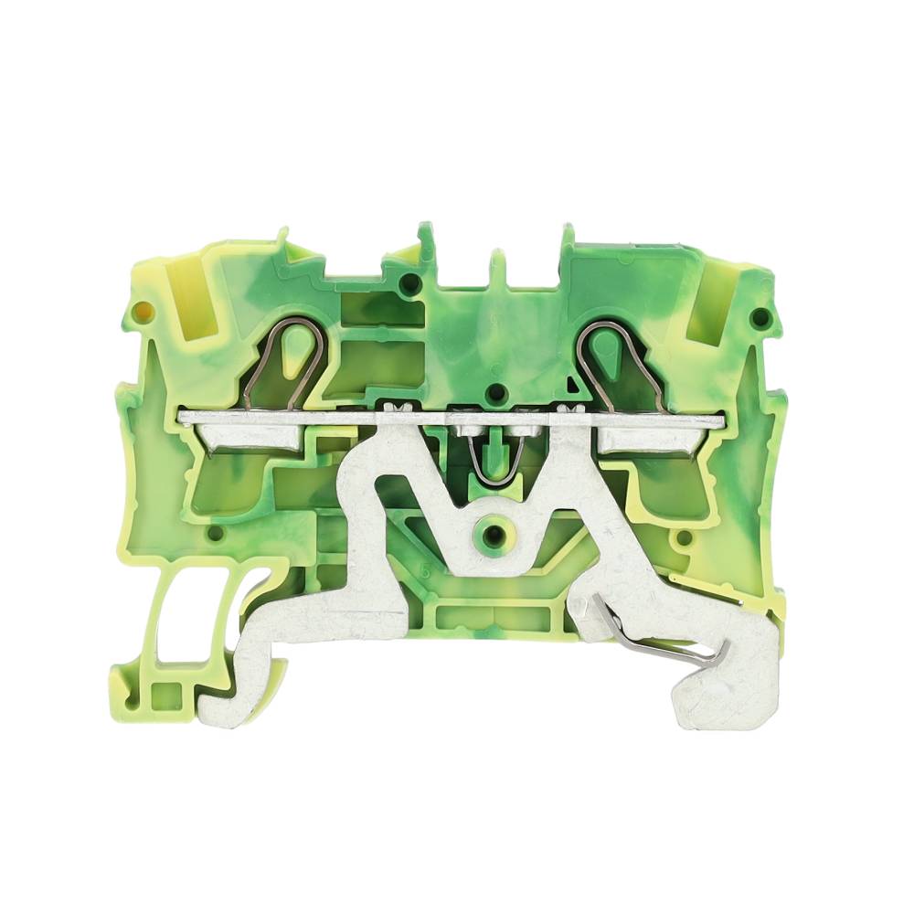 Miniatuur van Wago aardklem 2-draads 4 mm groen/geel (2004-1207)