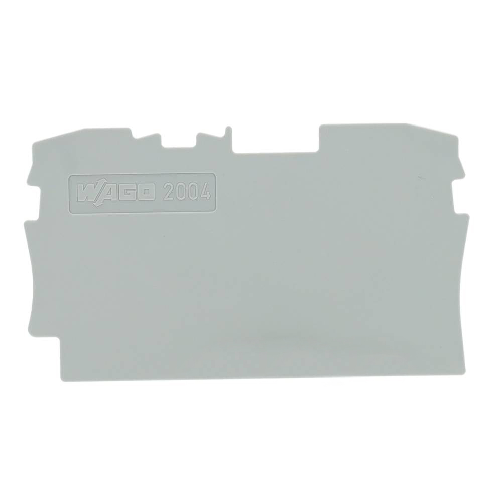 Miniatuur van Wago afsluit- en tussenplaat grijs (2004-1291)