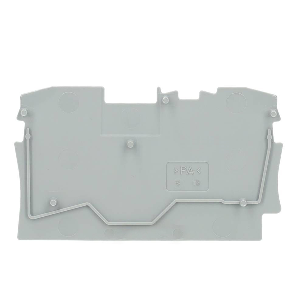 Miniatuur van Wago afsluit- en tussenplaat grijs (2004-1291)