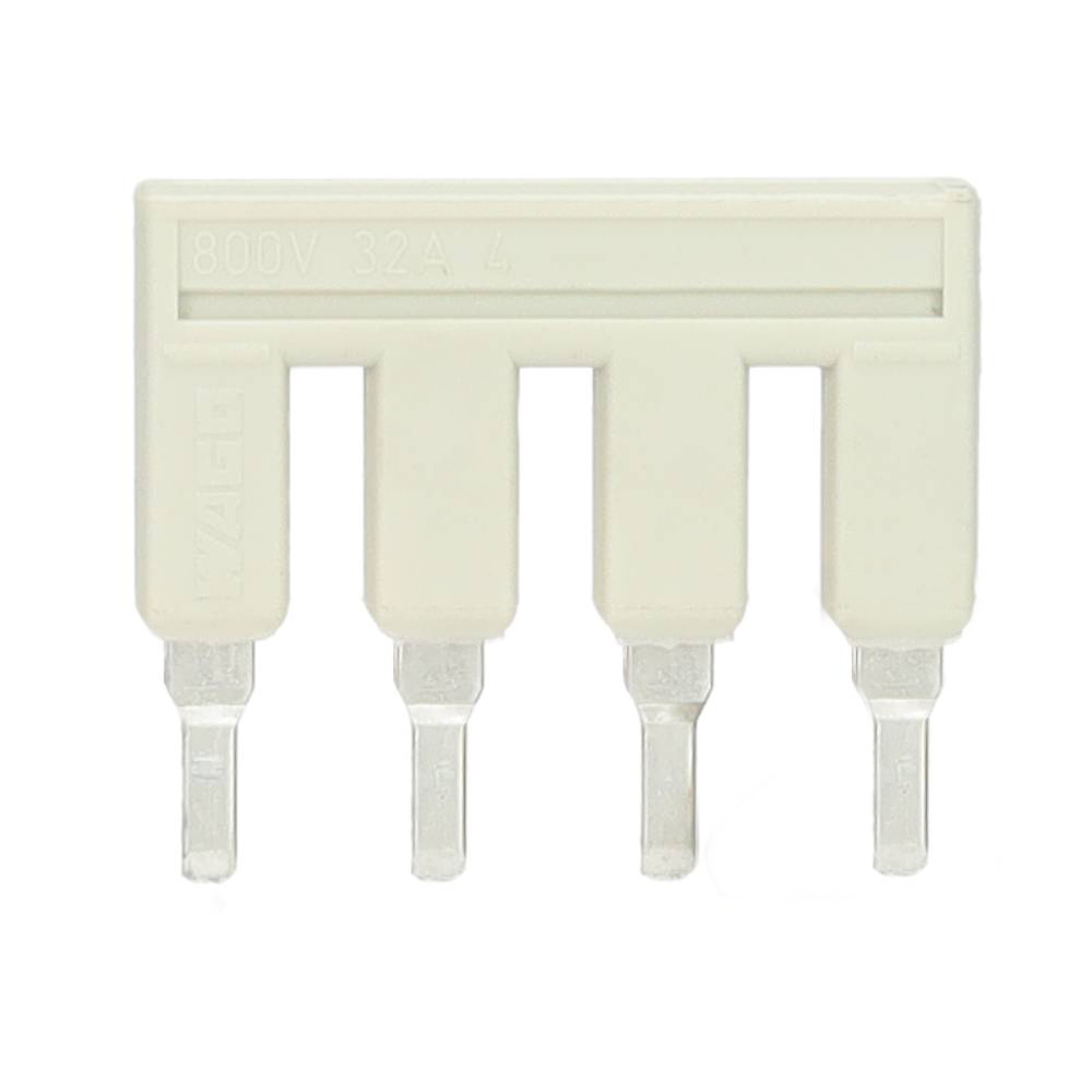 Miniatuur van Wago kambrug 4-voudig 32A rastermaat 6,2 mm grijs (2004-404)