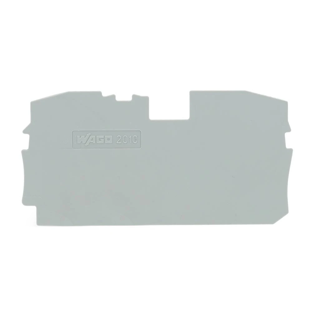 Miniatuur van Wago afsluit- en tussenplaat grijs (2010-1291)