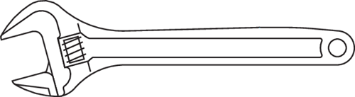 Miniatuur van GEDORE verstelbare moersleutel bahco max 25mm lengte 205m (60 P 8)