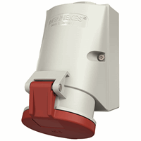 Miniatuur van Mennekes CEE stopcontact 4-polig 400V 6H 32A IP44 (421)