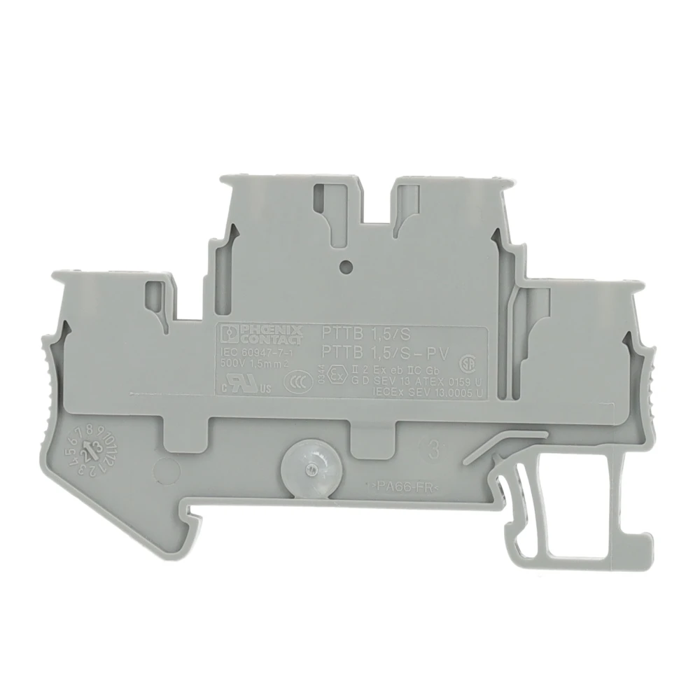 Miniatuur van Phoenix Contact twee-etage rijgklem met push-in aansluiting 1,5 mm² - grijs (PTTB 1,5/S)