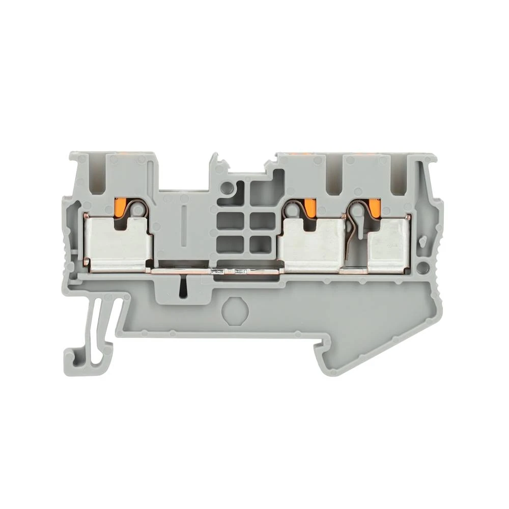 Miniatuur van Phoenix Contact twin rijgklem met push-in aansluiting 6 mm² - grijs (PT 6-TWIN)