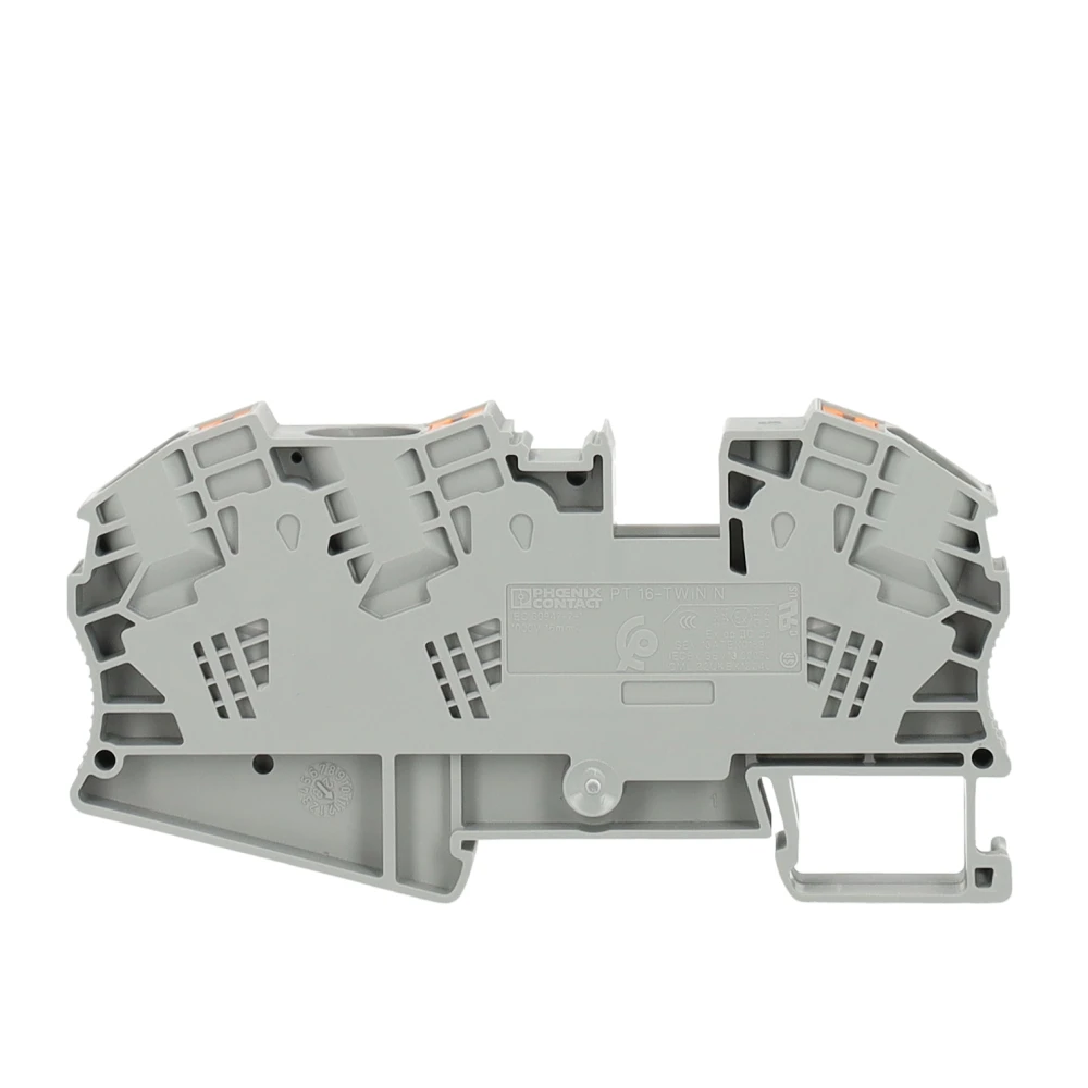Miniatuur van Phoenix Contact twin rijgklem met push-in aansluiting 16 mm² - grijs (PT 16-TWIN N)