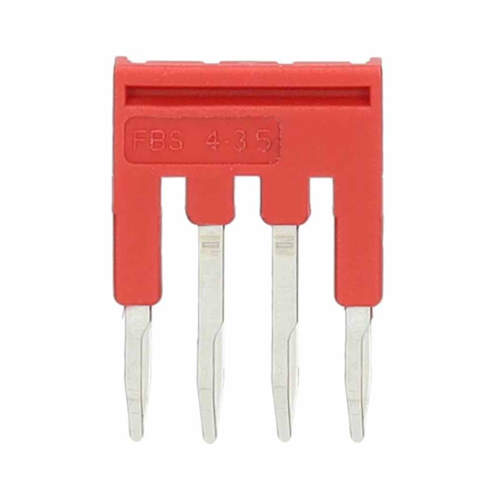 Miniatuur van Phoenix Contact doorverbindingsbrug voor rijgklem 4-polig 3,5 mm - rood (FBS 4-3,5)
