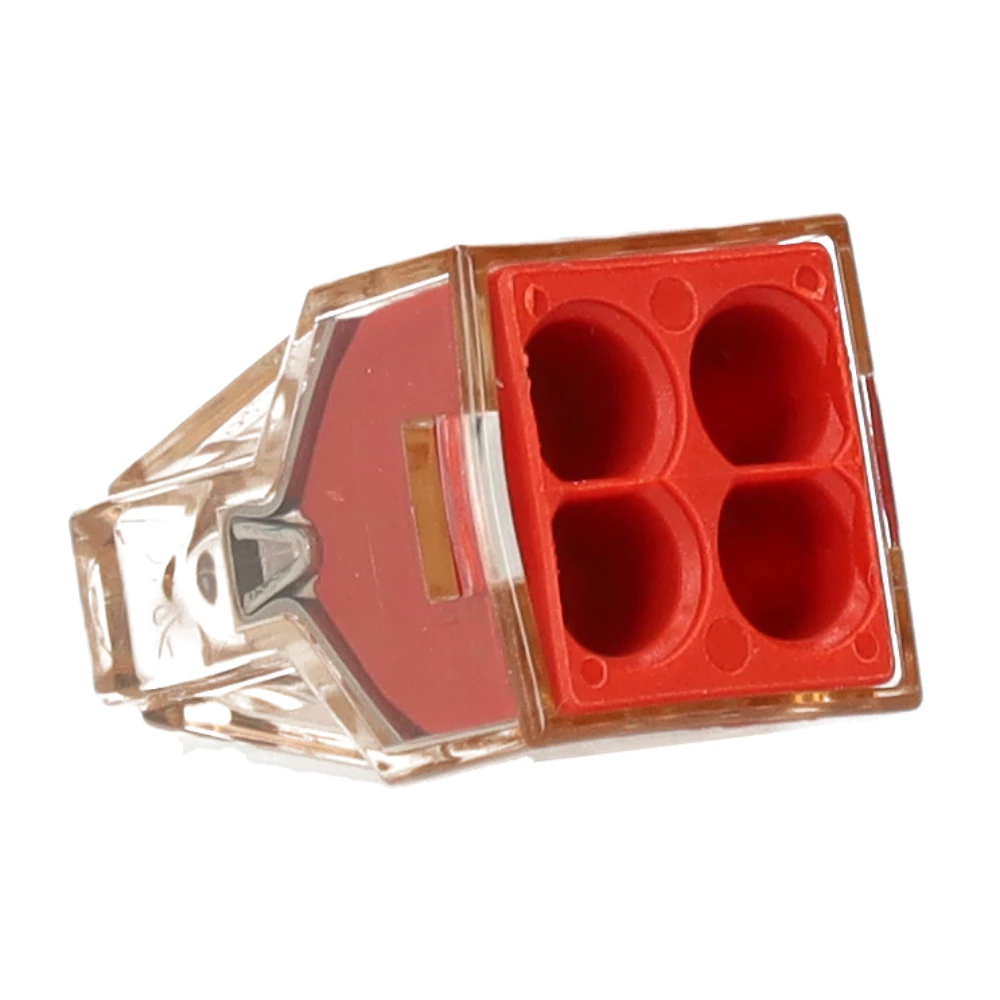 Miniatuur van Wago steekklem 4-voudig 4mm2 rood per 100 stuks (773-604)