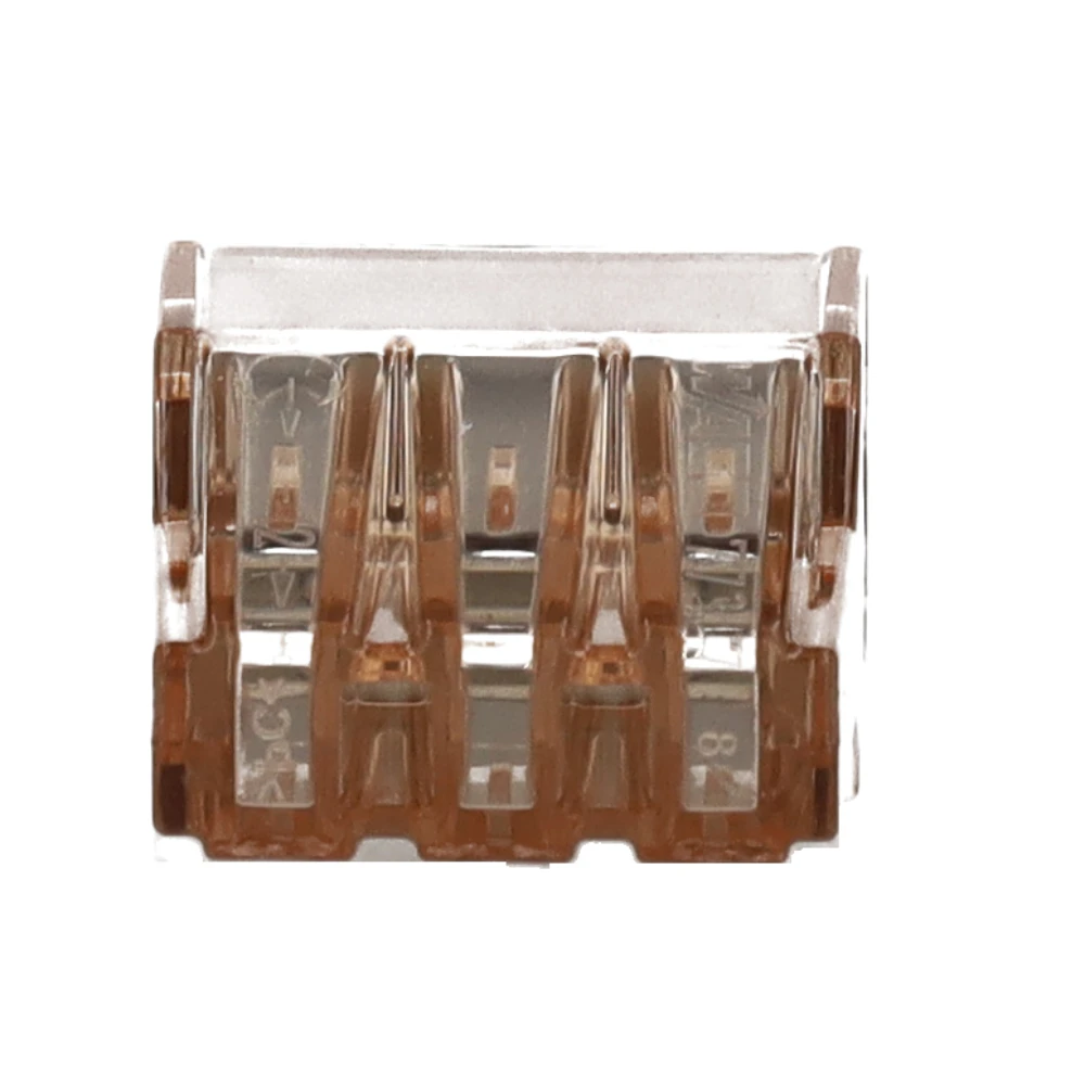 Miniatuur van Wago steekklem 6-voudig 4mm2 bruin per 50 stuks (773-606)