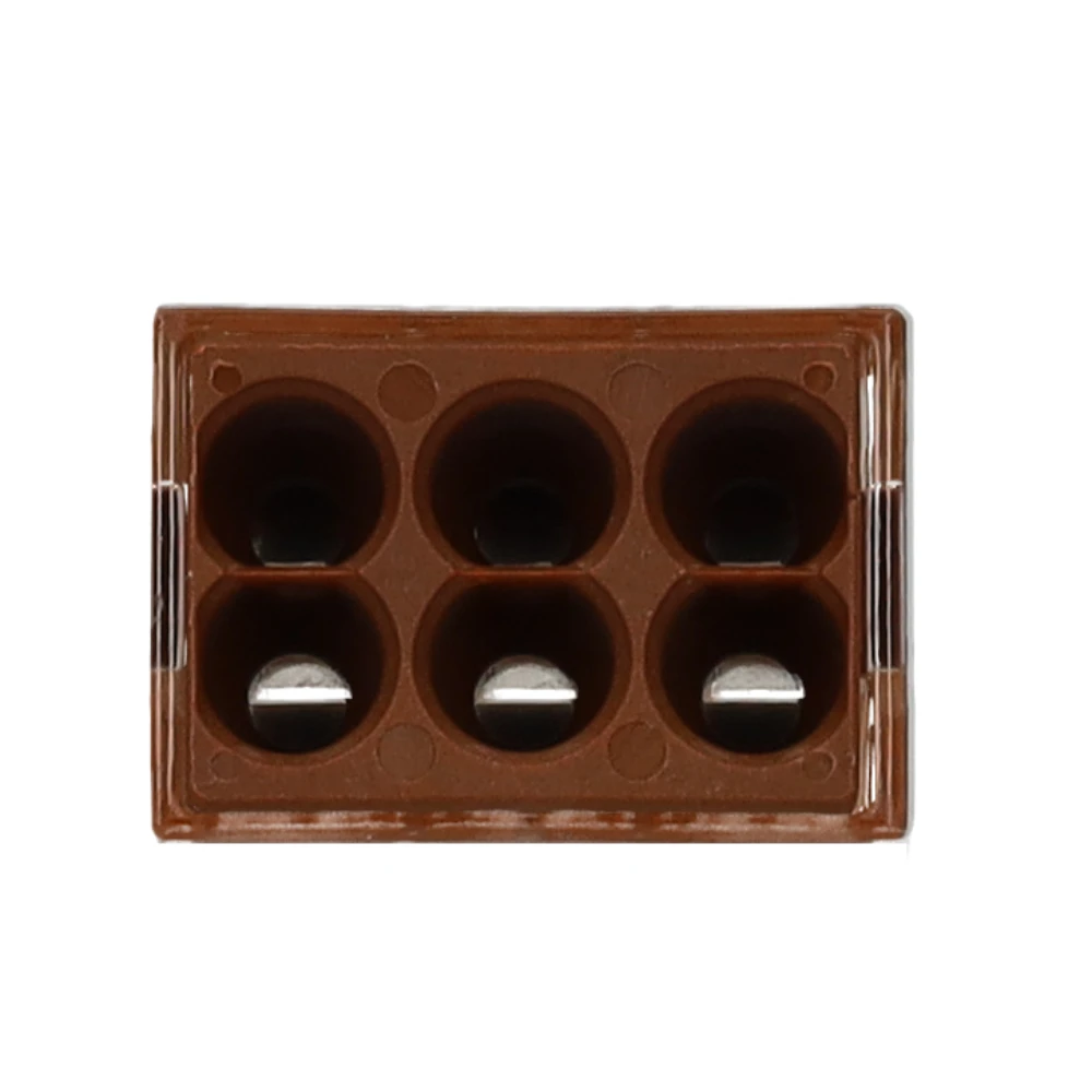 Miniatuur van Wago steekklem 6-voudig 4mm2 bruin per 50 stuks (773-606)