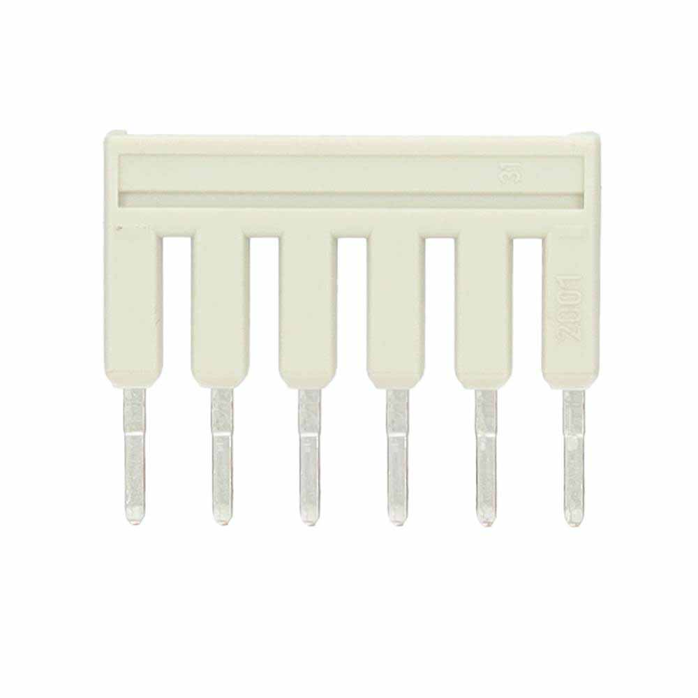 Miniatuur van Wago kambrug 6-voudig 18A rastermaat 4,2 mm grijs (2001-406)