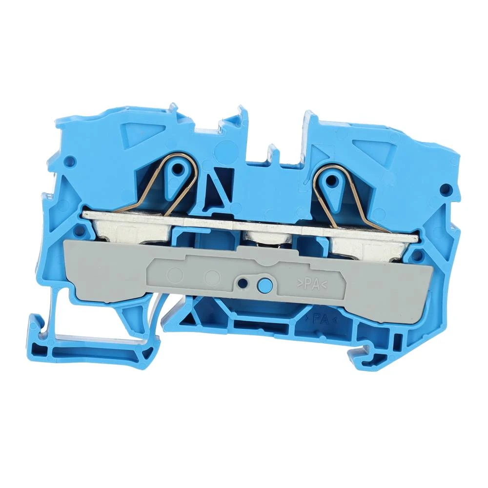 Miniatuur van Wago rijgklem 2-draads 10 mm blauw (2010-1204)