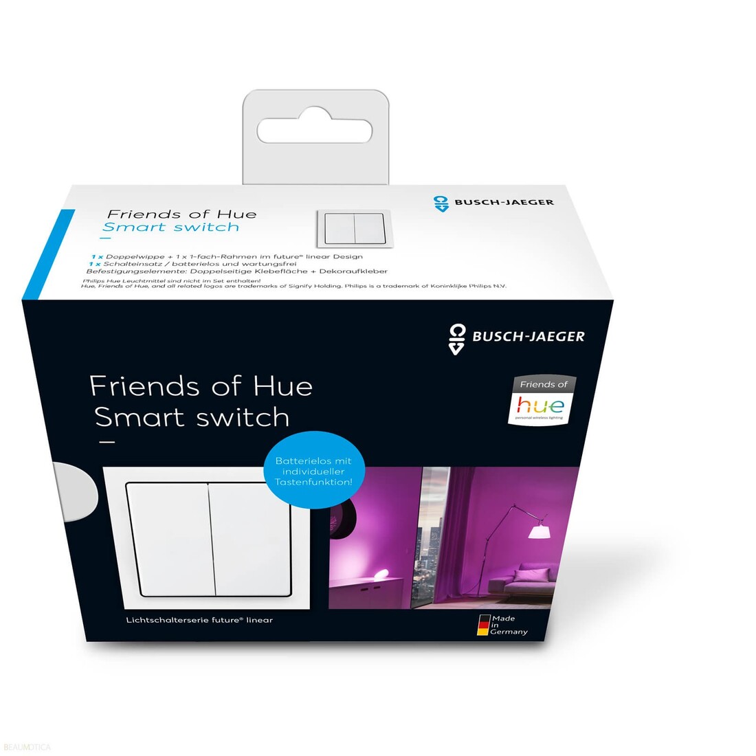 Miniatuur van ABB Busch-Jaeger Friends of Hue schakelaarset compleet Busch-free@home - Future Linear studiowit (6716 UJ-84)