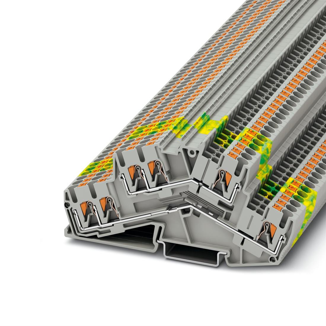 Miniatuur van Phoenix Contact twee-etage rijgklem push-in aansluiting 2.5mm² - groen/geel per 50 stuks (PTTBS 2,5-TWIN-PE)