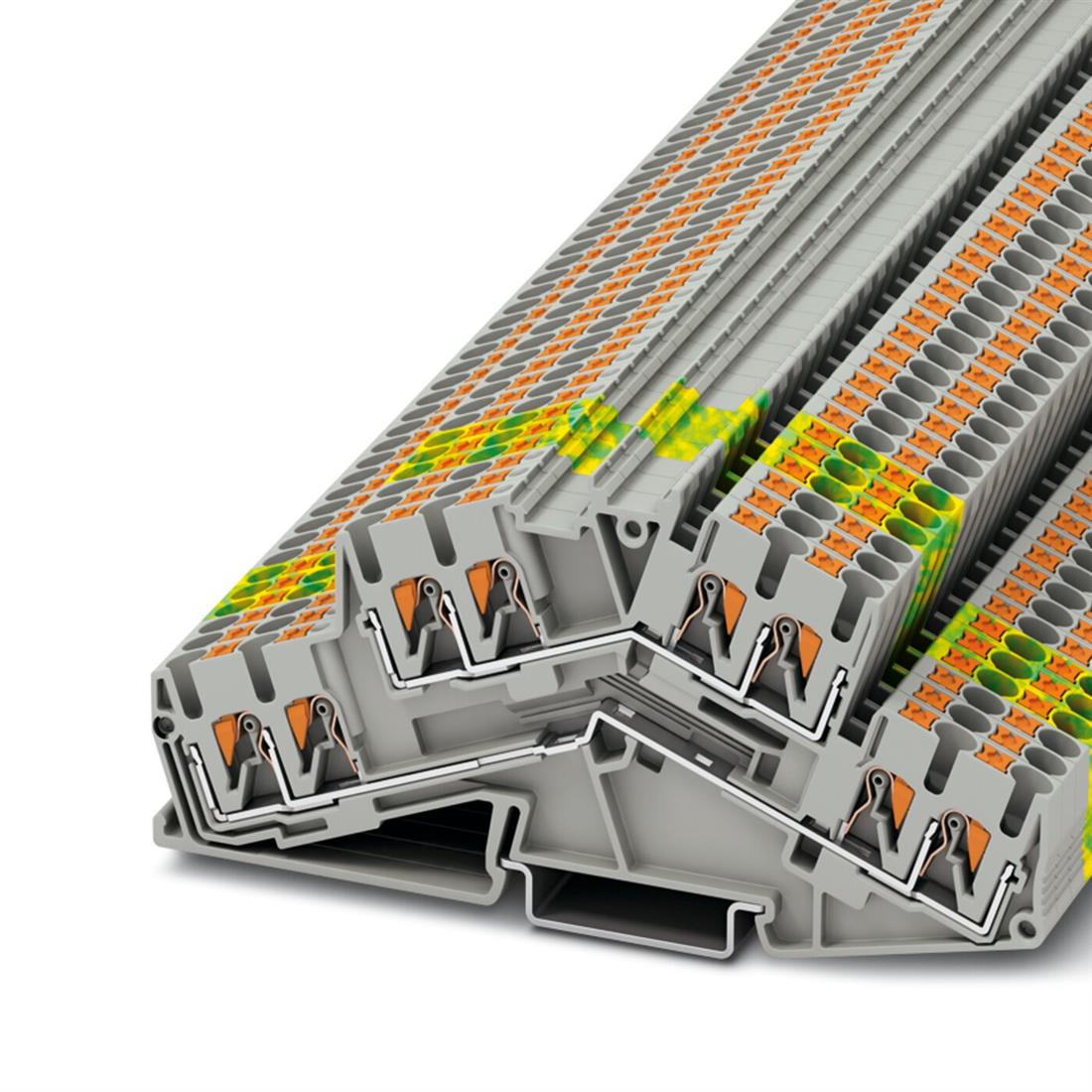 Miniatuur van Phoenix Contact twee-etage rijgklem met push-in aansluiting 2,5 mm² - grijs  per 50 stuks  (PTTBS 2,5-QUATTRO)